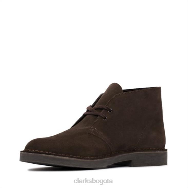 Clarks 0DX8L5514 botas clarks desert evo ante marrón oscuro ante marrón oscuro hombres gamuza marrón oscuro