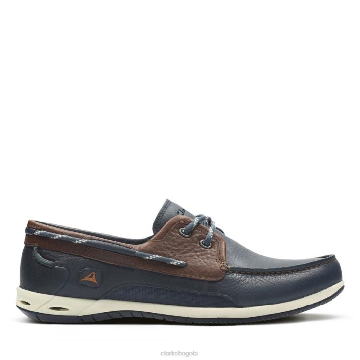 Clarks 0DX8L5519 orson harbour cuero multicolor clarks cuero multicolor hombres cuero multicolor