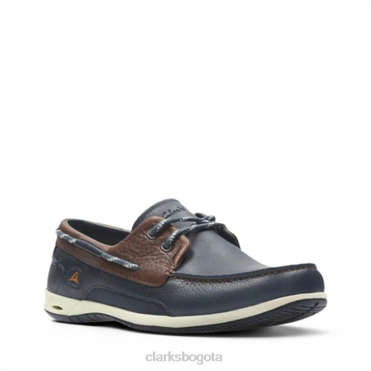 Clarks 0DX8L5519 orson harbour cuero multicolor clarks cuero multicolor hombres cuero multicolor