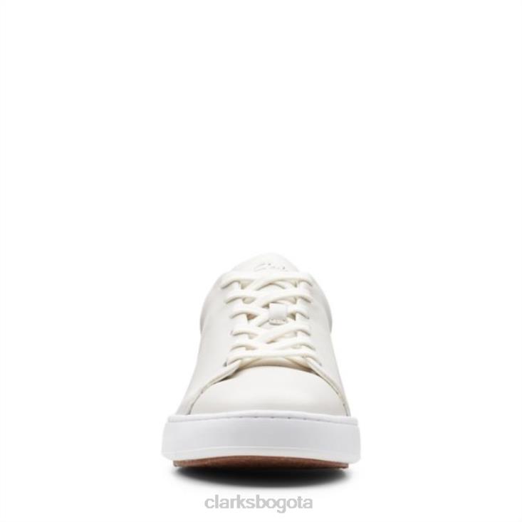 Clarks 0DX8L5521 clarks cuero blanco corte lite encaje cuero blanco hombres cuero blanco