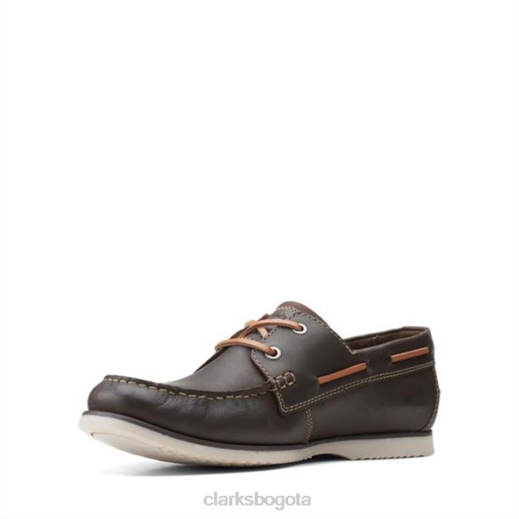Clarks 0DX8L5526 encaje noonan marrón oscuro clarks marrón oscuro unisexo marron oscuro