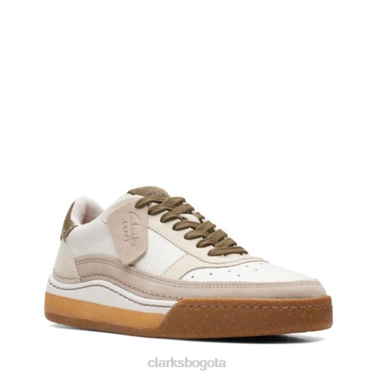 Clarks 0DX8L5531 off white combi clarks craft corte encaje off white combi unisexo combinado blanco roto