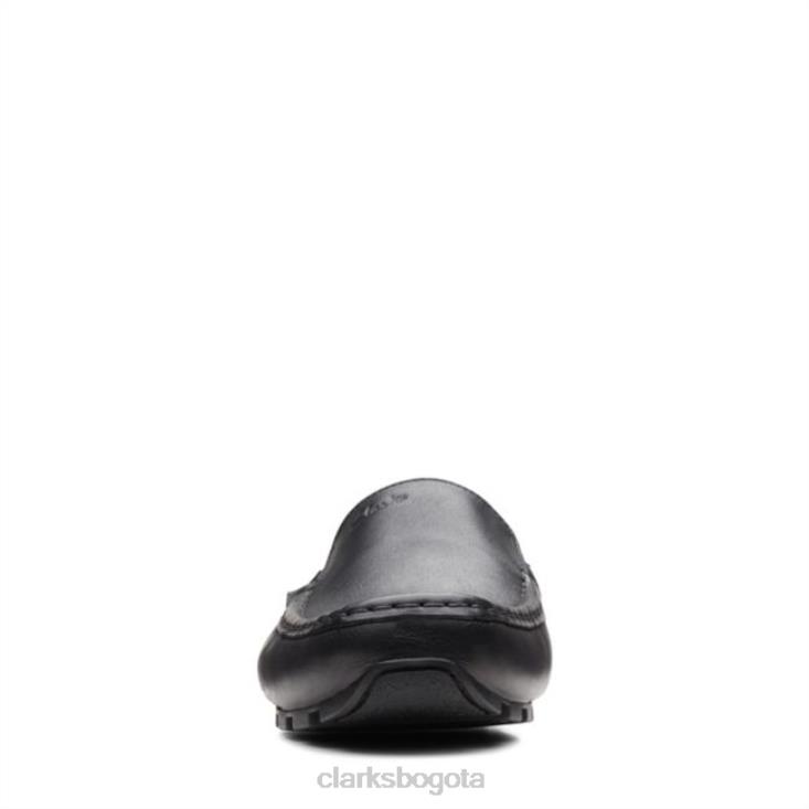 Clarks 0DX8L5533 oswick cuero negro liso clarks cuero negro hombres cuero negro