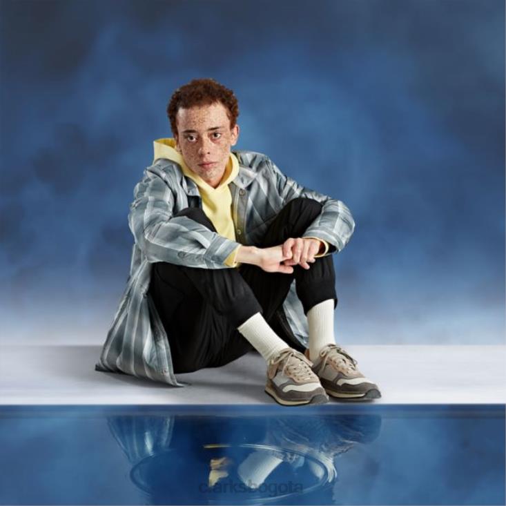 Clarks 0DX8L5539 combinación gris clarks craft run tor combinación gris hombres combinación gris