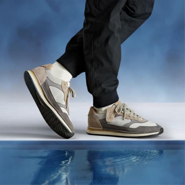 Clarks 0DX8L5539 combinación gris clarks craft run tor combinación gris hombres combinación gris