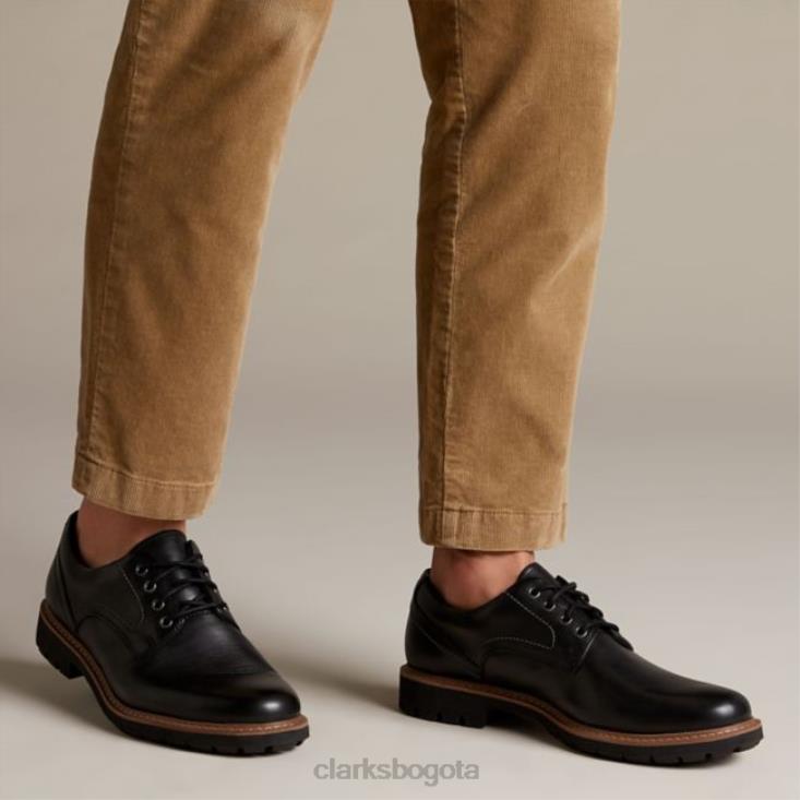 Clarks 0DX8L5545 clarks cuero negro batcombe hall cuero negro hombres cuero negro