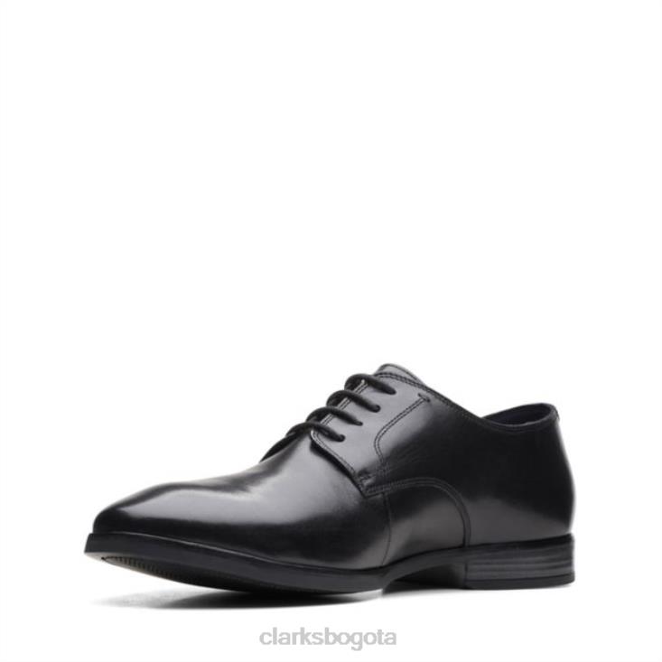 Clarks 0DX8L5547 cuero negro clarks bradish encaje cuero negro hombres cuero negro