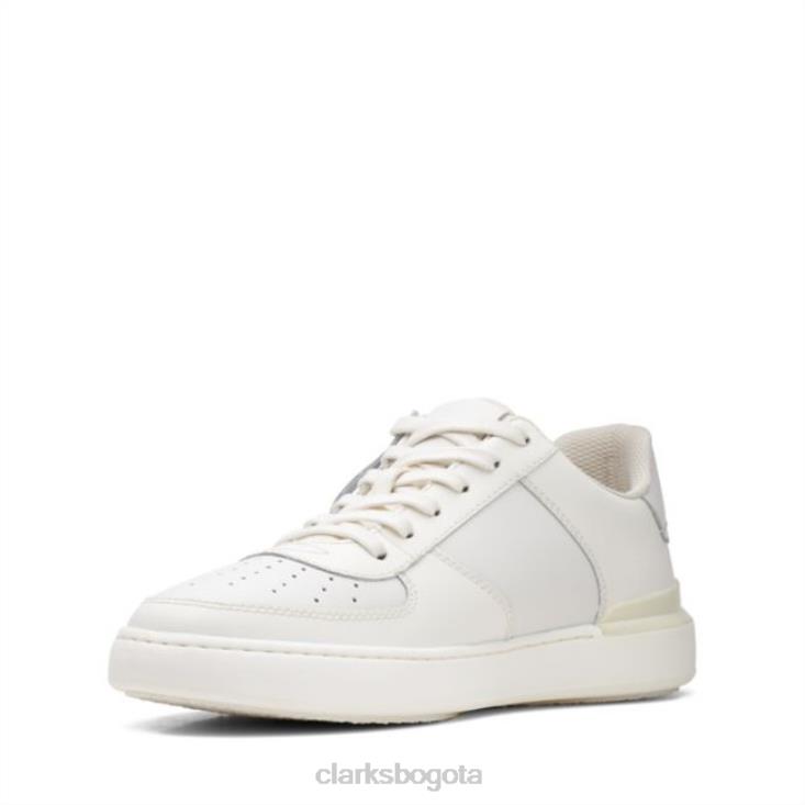 Clarks 0DX8L5556 corbata blanca court lite clarks blancos hombres blanco