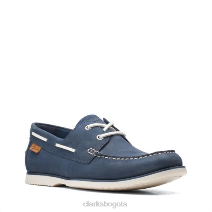Clarks 0DX8L5575 noonan lace nubuck azul marino clarks nubuck azul marino unisexo nubuck azul marino