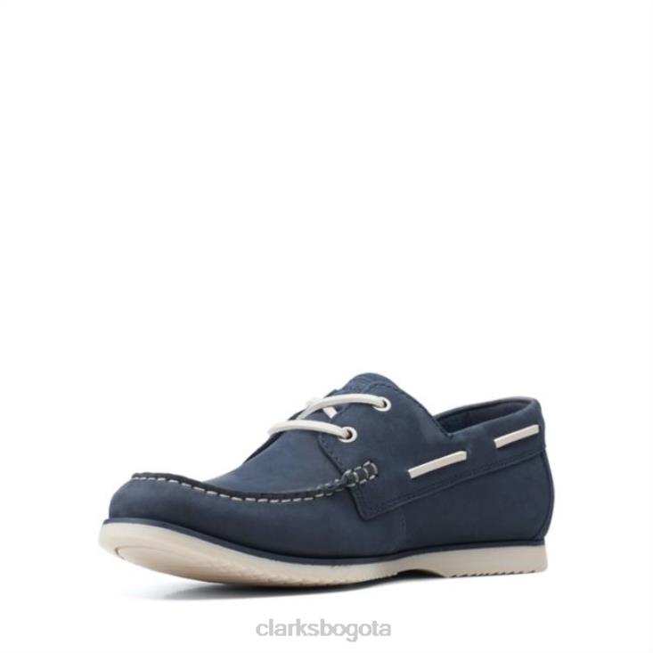 Clarks 0DX8L5575 noonan lace nubuck azul marino clarks nubuck azul marino unisexo nubuck azul marino