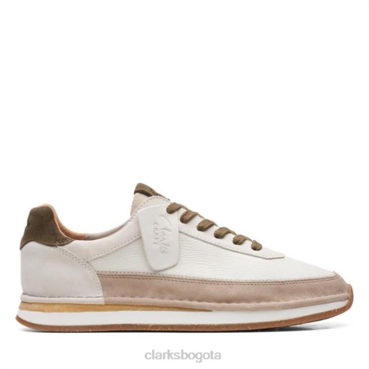 Clarks 0DX8L5586 Clarks Craft Run Lace combinado blanco roto combinado blanco roto hombres combinado blanco roto