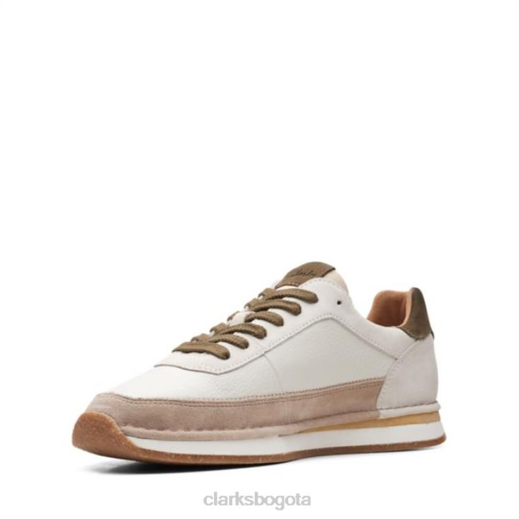 Clarks 0DX8L5586 Clarks Craft Run Lace combinado blanco roto combinado blanco roto hombres combinado blanco roto