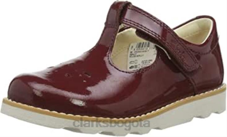 Clarks 0DX8L559 bailarinas corona de niña Wish T clarks merlot niños merlot