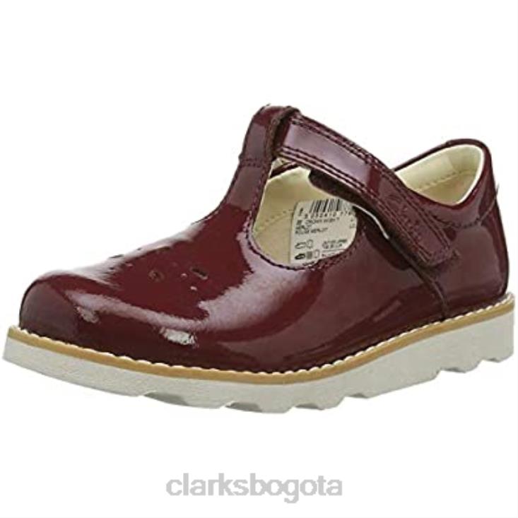 Clarks 0DX8L559 bailarinas corona de niña Wish T clarks merlot niños merlot