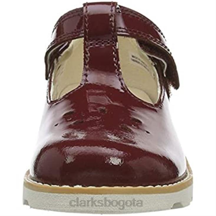 Clarks 0DX8L559 bailarinas corona de niña Wish T clarks merlot niños merlot