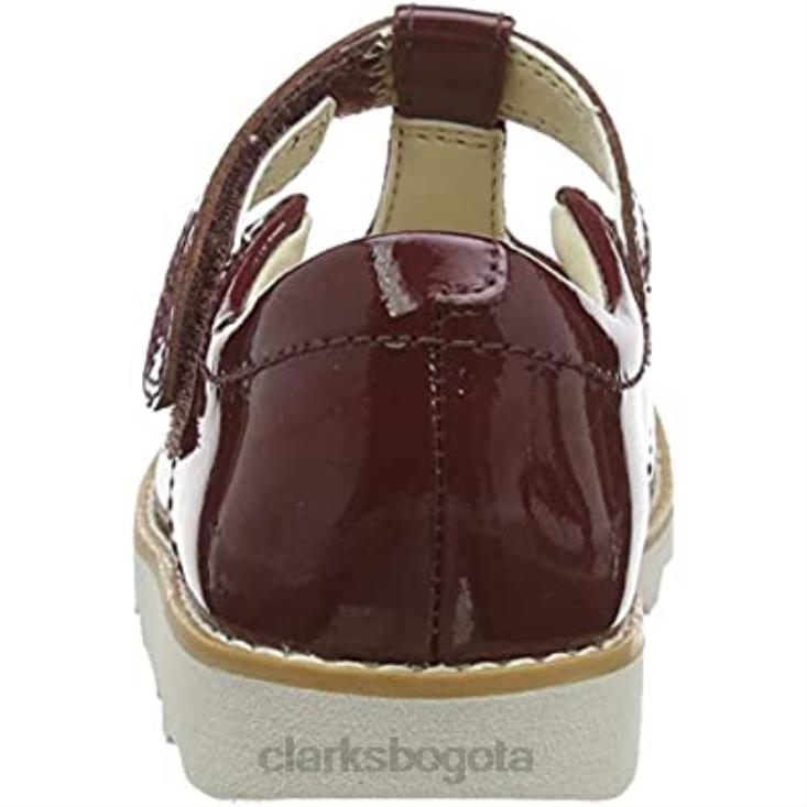 Clarks 0DX8L559 bailarinas corona de niña Wish T clarks merlot niños merlot