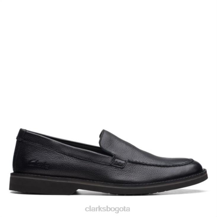 Clarks 0DX8L5593 clarks cuero negro atticus lt borde cuero negro unisexo cuero negro