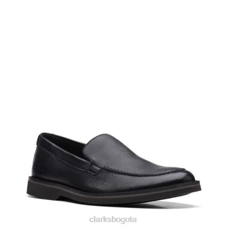 Clarks 0DX8L5593 clarks cuero negro atticus lt borde cuero negro unisexo cuero negro
