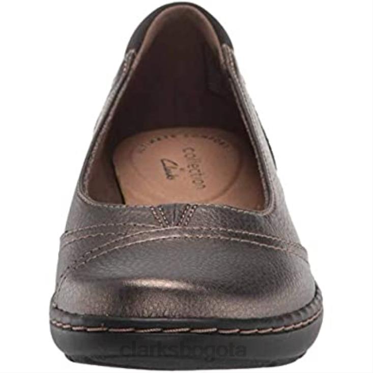 Clarks 0DX8L560 Bailarinas clarks cora eliza de mujer en material sintético metalizado mujer sintético metálico