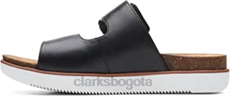 Clarks 0DX8L562 Sandalias Clarks Elayne Easy Slide para mujer en negro mujer negro