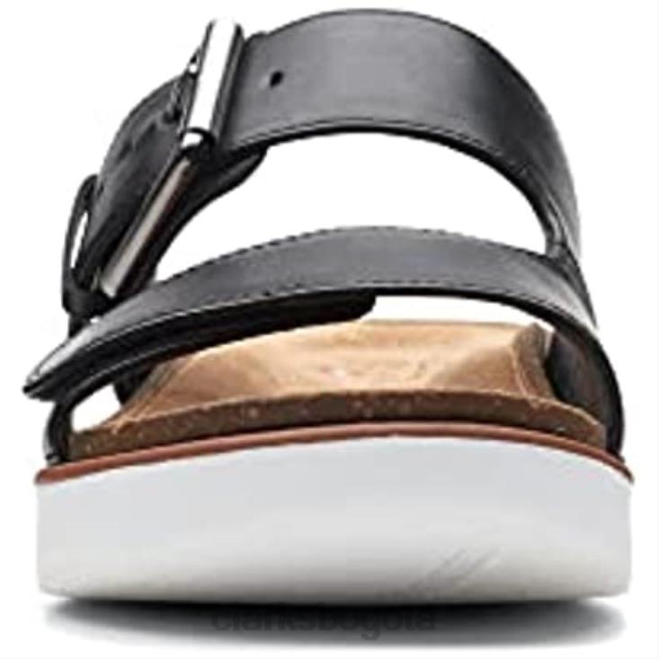 Clarks 0DX8L562 Sandalias Clarks Elayne Easy Slide para mujer en negro mujer negro