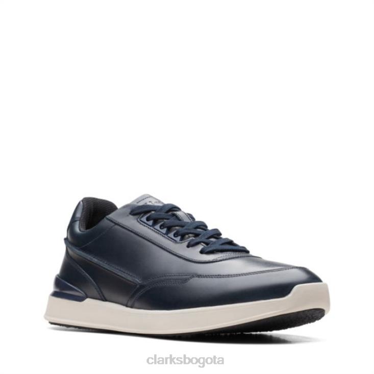 Clarks 0DX8L5622 race lite encaje cuero azul marino clarks de cuero azul marino hombres cuero azul marino