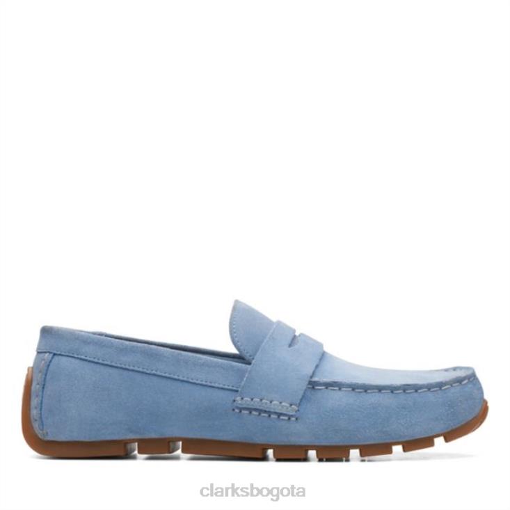 Clarks 0DX8L5640 azul denim clarks oswick bar azul denim hombres azul denim