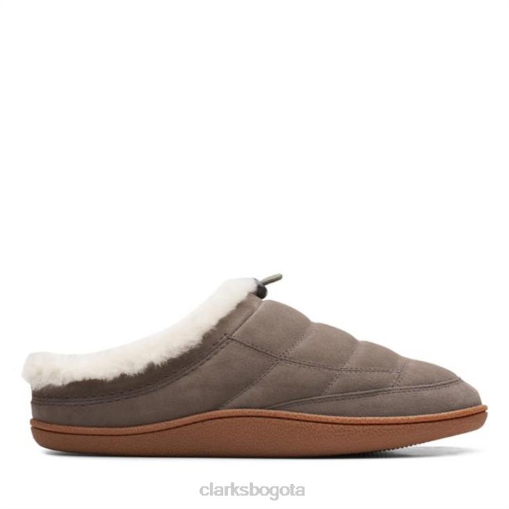 Clarks 0DX8L5643 mula clarks pilton ante piedra ante piedra hombres gamuza piedra