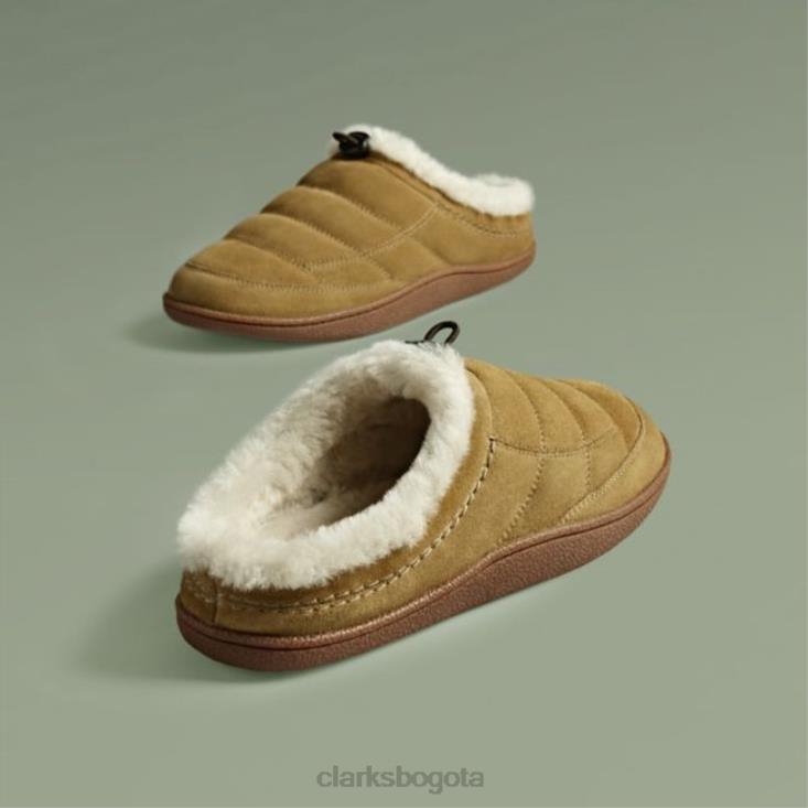 Clarks 0DX8L5647 mula pilton ante musgo de roble ante clarks ante musgo de roble hombres gamuza musgo de roble