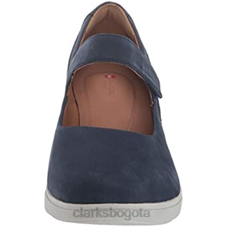 Clarks 0DX8L565 mujer un tallara ivy plataforma clarks combinación de cuero nobuck azul marino mujer combinación de cuero nobuck azul marino