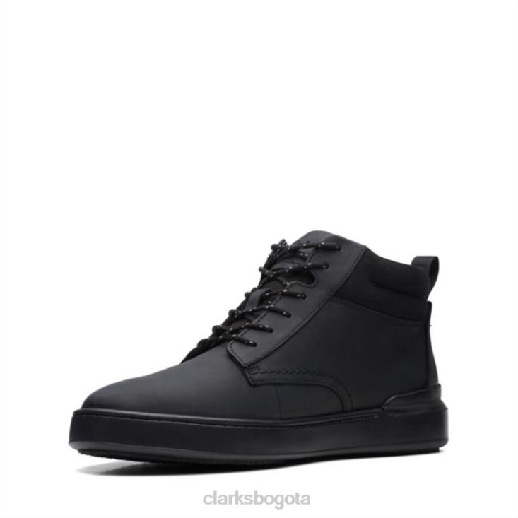 Clarks 0DX8L5654 clarks de cuero negro corte lite mid negro cuero hombres cuero negro