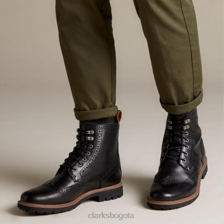 Clarks 0DX8L5659 cuero con forro cálido negro clarks batcombe lord cuero con forro cálido negro hombres cuero negro cálido