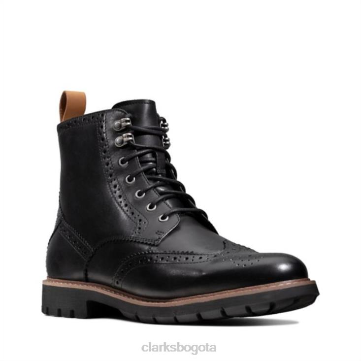 Clarks 0DX8L5659 cuero con forro cálido negro clarks batcombe lord cuero con forro cálido negro hombres cuero negro cálido