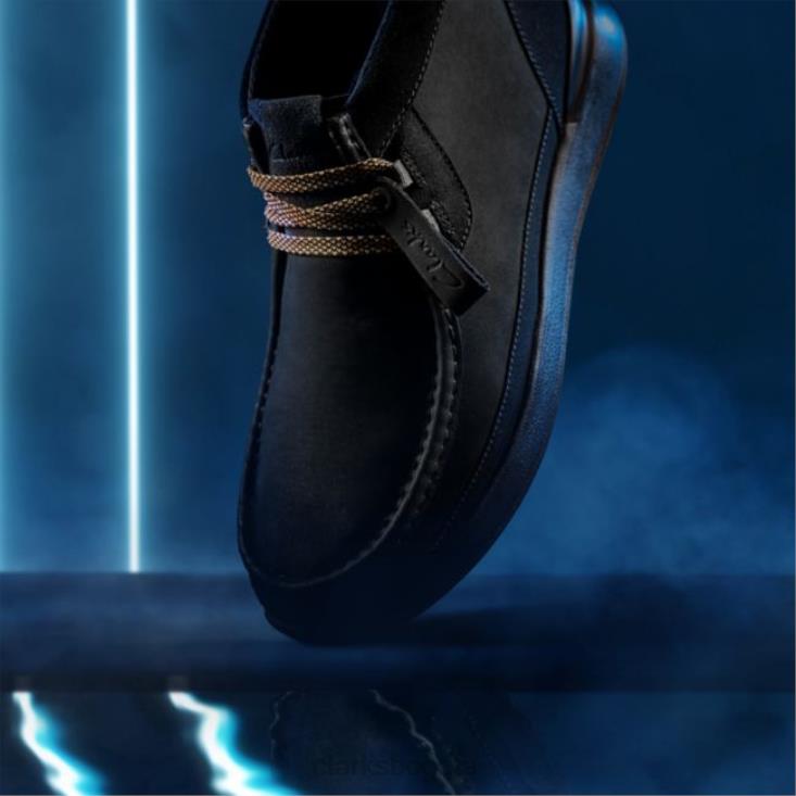 Clarks 0DX8L5663 race lite wally negro clarks negro hombres negro