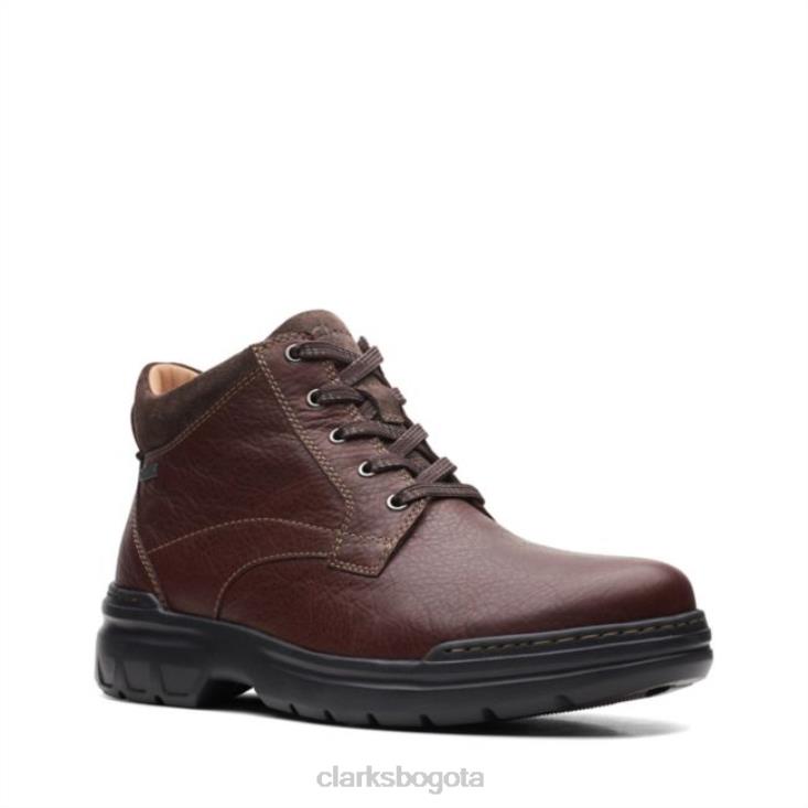 Clarks 0DX8L5667 cuero caoba ny clarks rockie 2 up gore-tex cuero caoba ny unisexo cuero caoba
