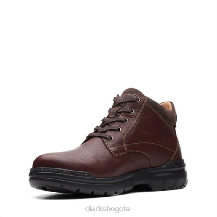 Clarks 0DX8L5667 cuero caoba ny clarks rockie 2 up gore-tex cuero caoba ny unisexo cuero caoba
