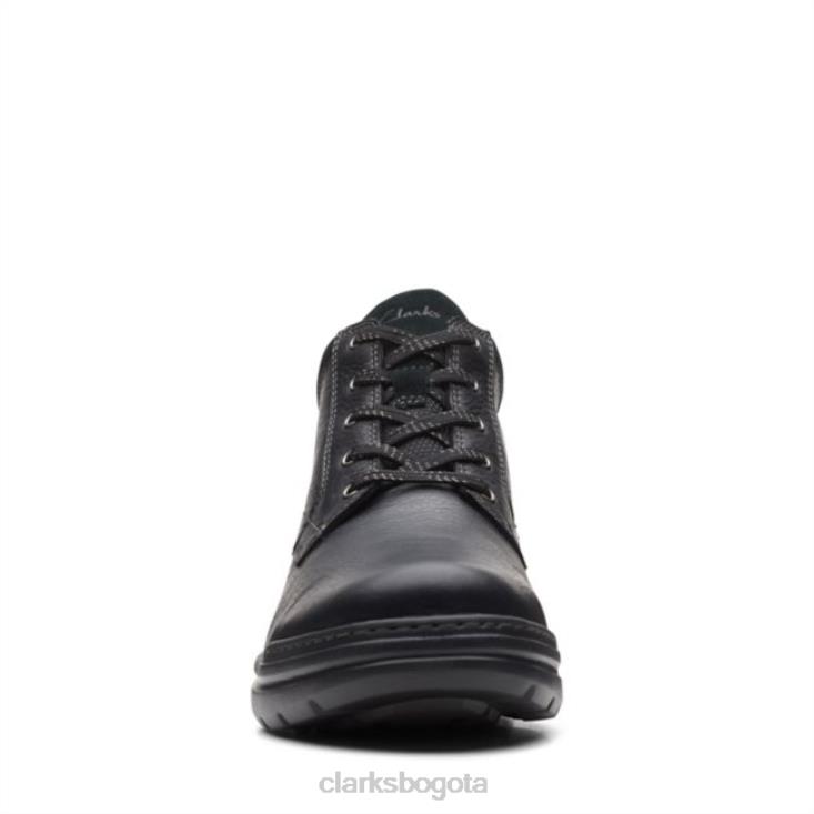 Clarks 0DX8L5668 rockie de cuero negro 2 up gore-tex clarks de cuero negro unisexo cuero negro