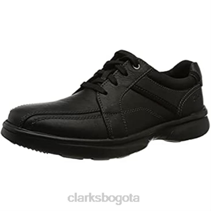 Clarks 0DX8L567 bradley walk oxford clarks negro de cuero caído para hombre hombres cuero negro caído