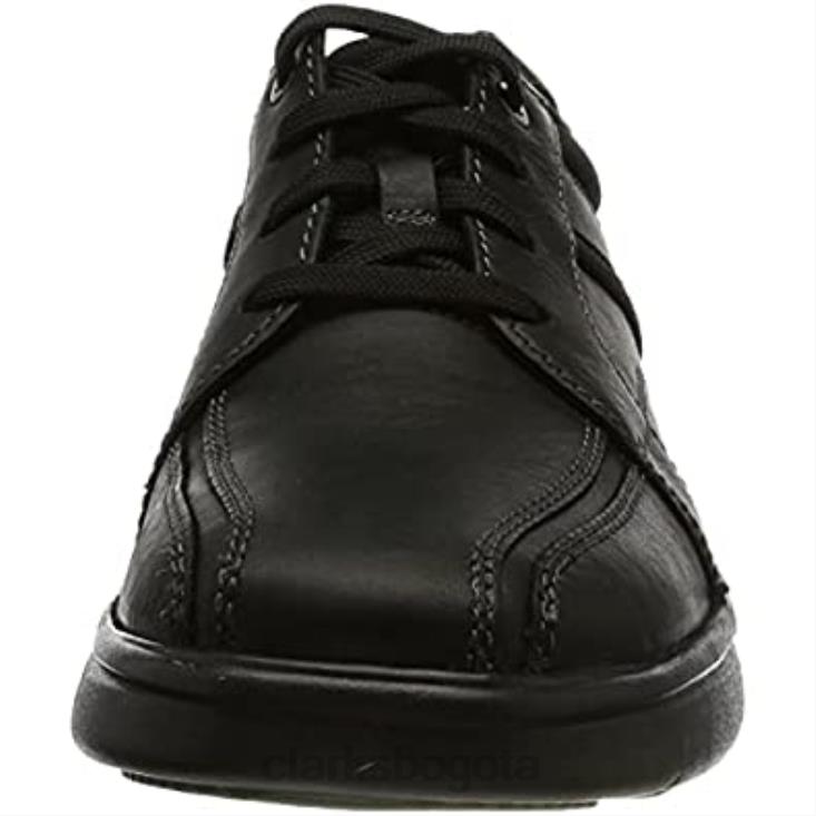 Clarks 0DX8L567 bradley walk oxford clarks negro de cuero caído para hombre hombres cuero negro caído