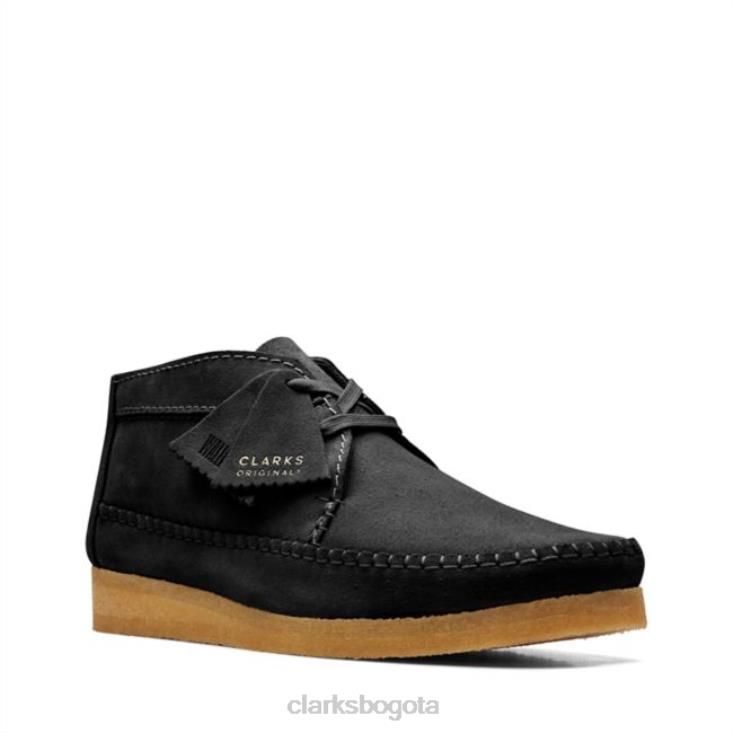 Clarks 0DX8L5677 bota tejedora ante negro clarks ante negro hombres ante negro