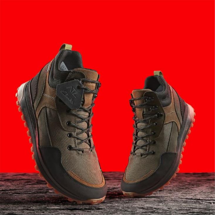 Clarks 0DX8L5687 atl trek hi gore-tex combi oliva oscuro clarks combi oliva oscuro hombres combinación oliva oscuro