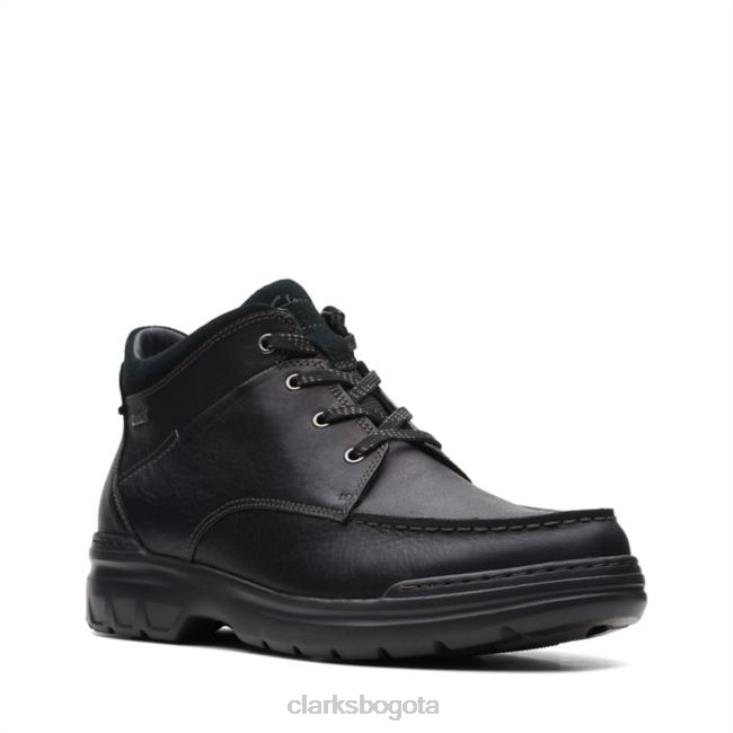 Clarks 0DX8L5694 rockie 2 hi gore-tex cuero negro clarks de cuero negro unisexo cuero negro