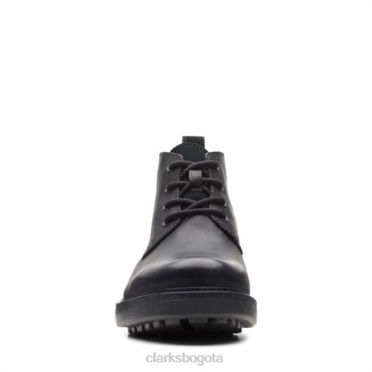 Clarks 0DX8L5697 clarks cuero aceitoso negro chard mid gore-tex cuero aceitoso negro unisexo cuero negro aceitoso