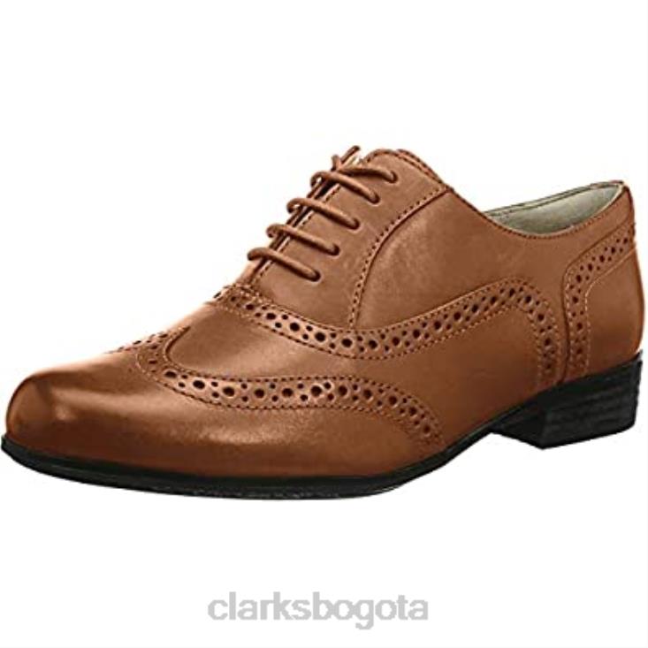 Clarks 0DX8L571 Zapatos derbys de roble hamble de Lea Clarks para mujer marrón tostado oscuro mujer marrón oscuro bronceado lea