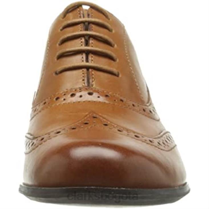 Clarks 0DX8L571 Zapatos derbys de roble hamble de Lea Clarks para mujer marrón tostado oscuro mujer marrón oscuro bronceado lea