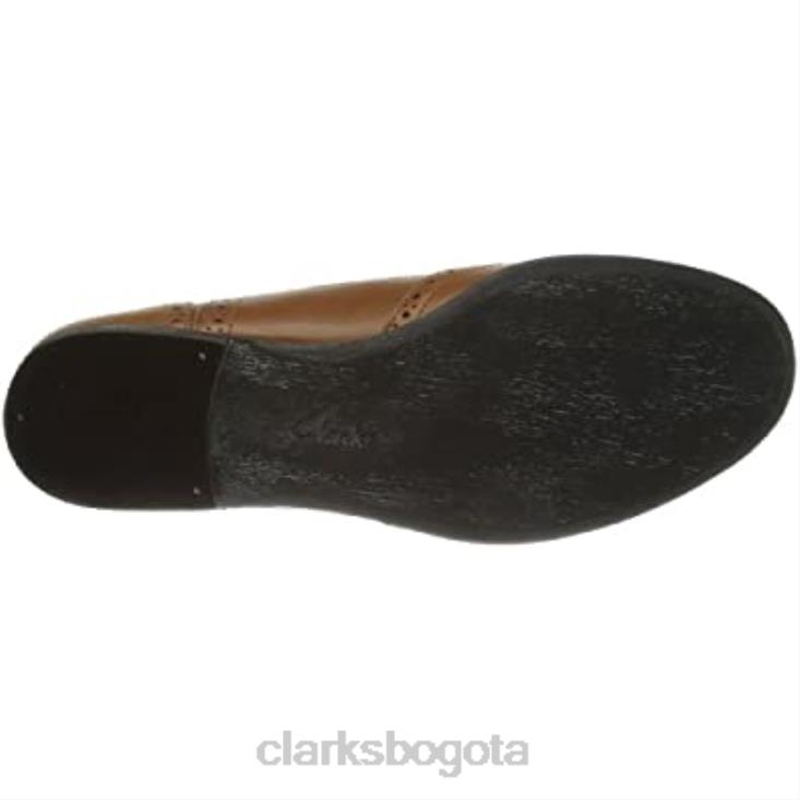 Clarks 0DX8L571 Zapatos derbys de roble hamble de Lea Clarks para mujer marrón tostado oscuro mujer marrón oscuro bronceado lea