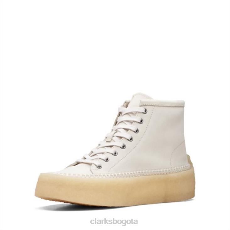 Clarks 0DX8L5714 clarks caravan mid blanco roto blanco roto hombres blanquecino