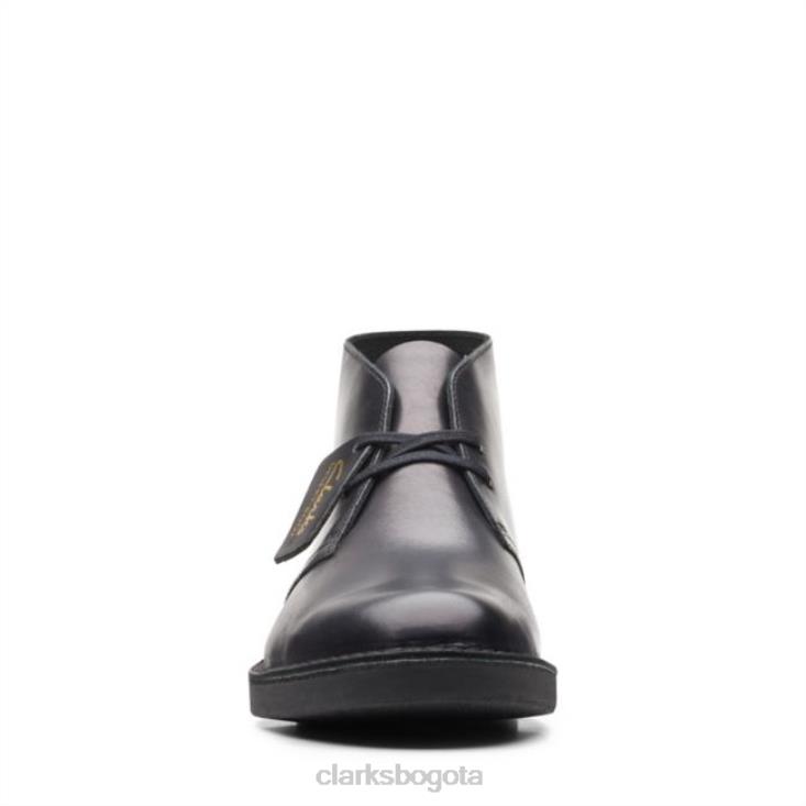 Clarks 0DX8L5716 bota safari de cuero negro 2 clarks de cuero negro hombres cuero negro