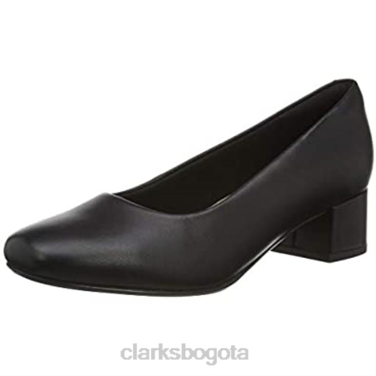 Clarks 0DX8L572 zapatos de tacón marilyn leah de cuero negro para mujer clarks mujer cuero negro