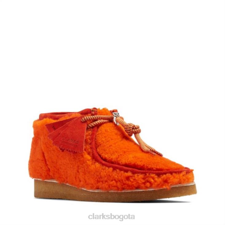 Clarks 0DX8L5722 bota clarks wallabee lana naranja lana naranja hombres lana naranja